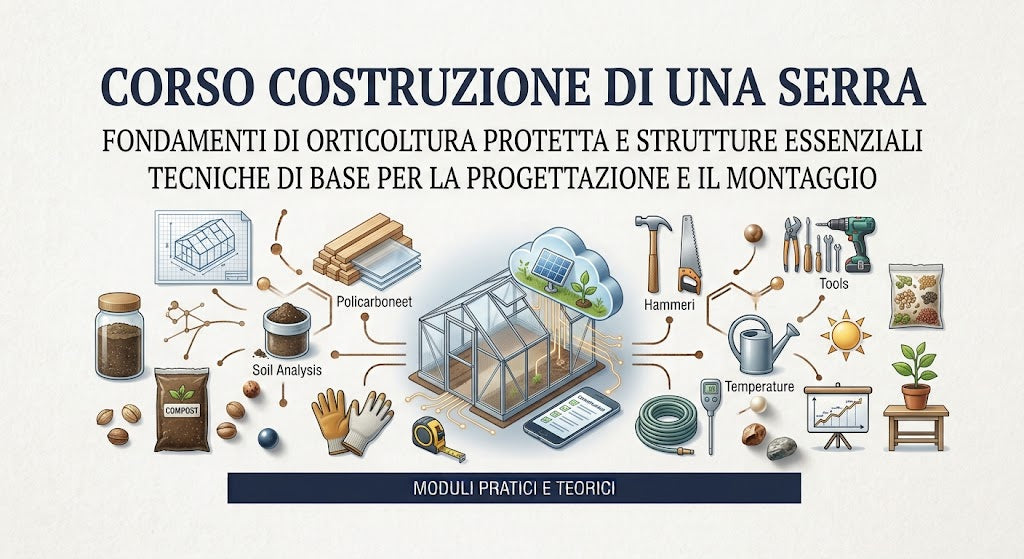 CORSO COSTRUZIONE DI UNA SERRA