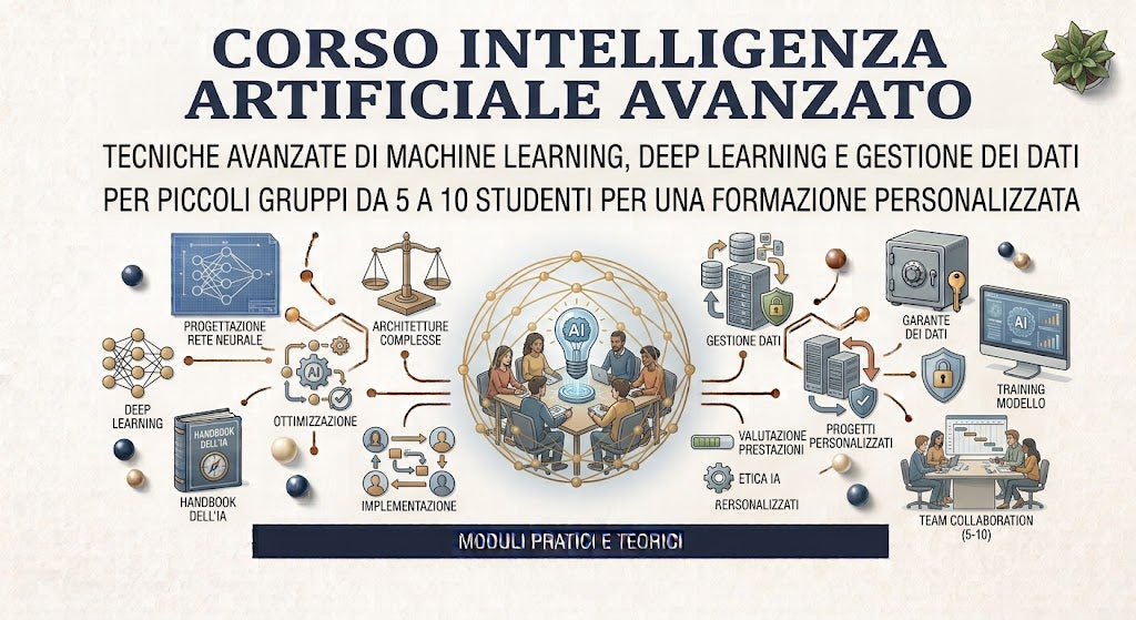 CORSO INTELLIGENZA ARTIFICIALE AVANZATO DA 5 A 10 STUDENTI