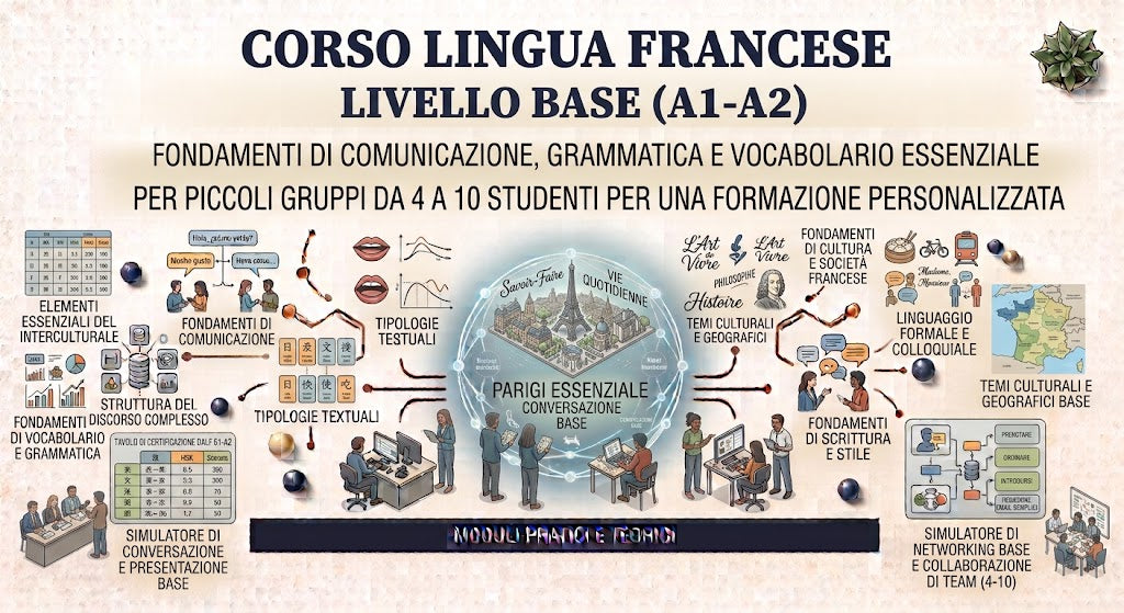 CORSO LINGUA FRANCESE BASE DA 4 A 10 STUDENTI