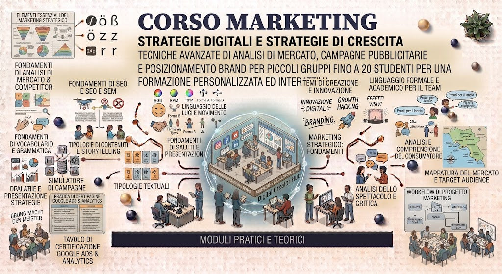 CORSO MARKETING MASSIMO 20 STUDENTI