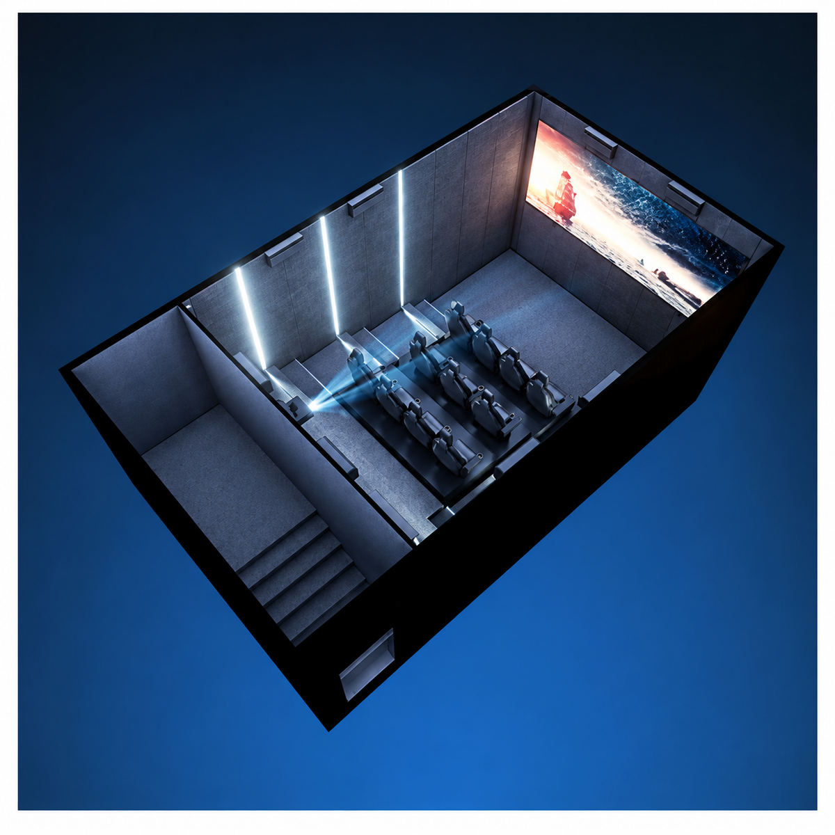 Motion Theater – Sistema di Intrattenimento con Movimento Sincronizzato