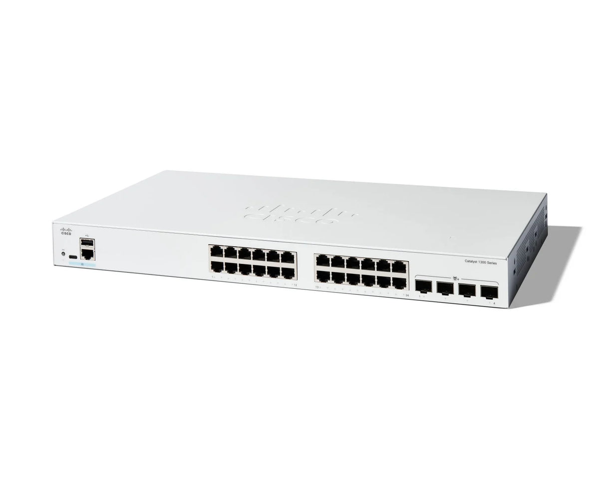 Cisco C1300-24T-4X – Switch Catalyst 1300 24 Porte GbE con 4 Uplink 10G SFP+ (Solo Dati)