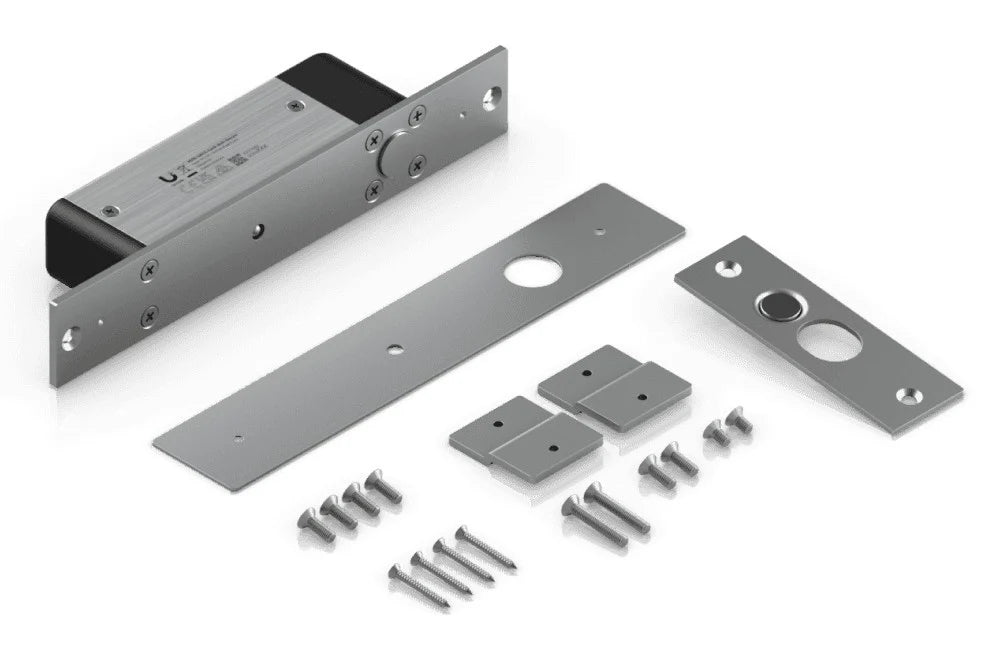 Ubiquiti UACC-Lock-Bolt-Secure – Serratura Elettrica Fail-Safe 12V in Alluminio a Incasso