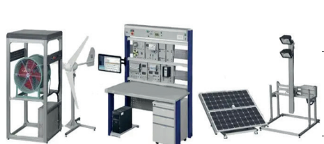 Trainer kit per la formazione sul solare e per l’eolico  Dispositivo didattico di energia eolica e solare complementare