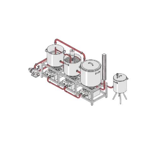 Impianto Inox per la Produzione di Birra 50L