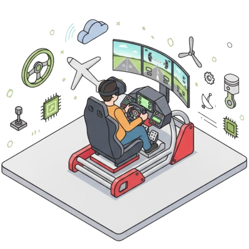 [Laboratorio Aereonautica] Simulatore di Volo dinamico Base CESSNA 172 / Teknam / Boeing