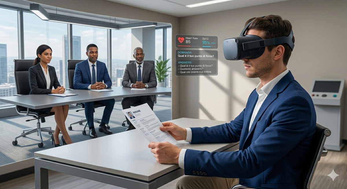 Simulatore per la formazione professionale in VR - Colloquio di Lavoro.