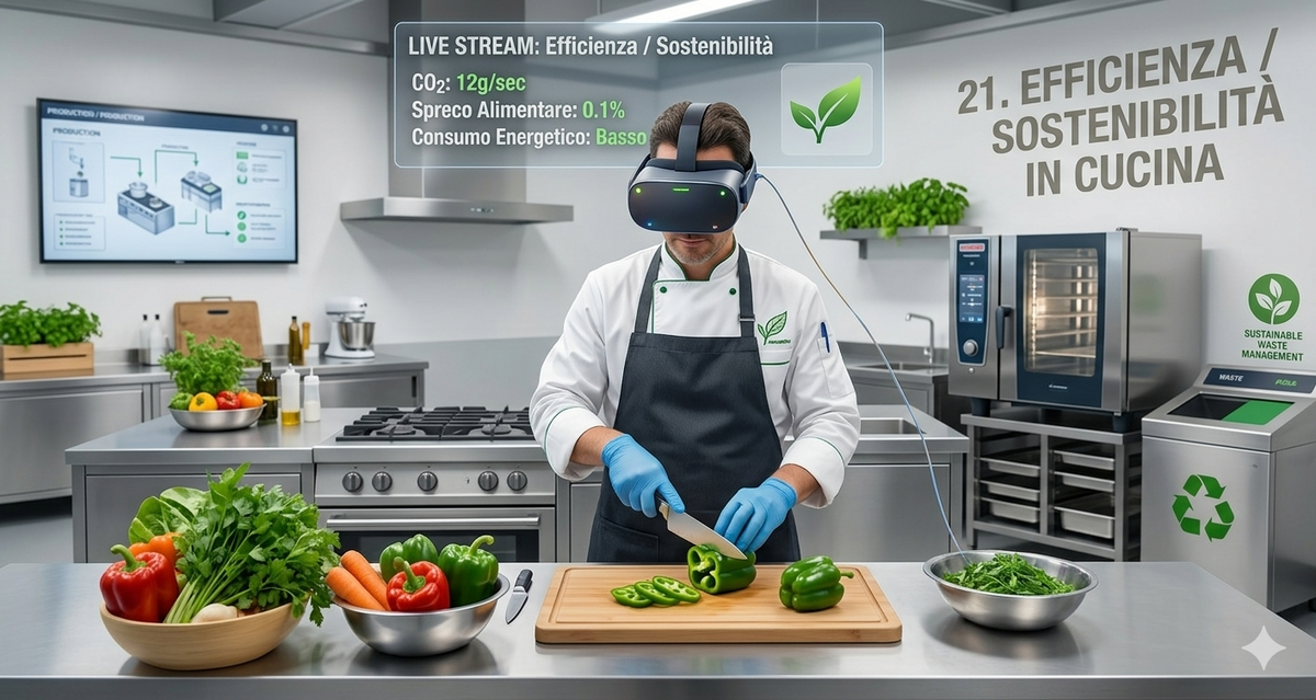 Simulatore per la formazione professionale in VR - Assistente di Cucina.