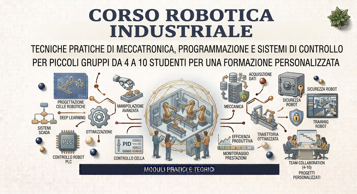 CORSO ROBOTICA INDUSTRIALE  4 A 10 STUDENTI