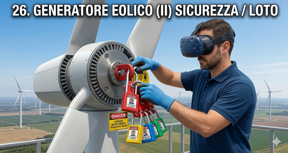 Simulatore per la formazione professionale in VR - Sicurezza e Procedure LOTO.