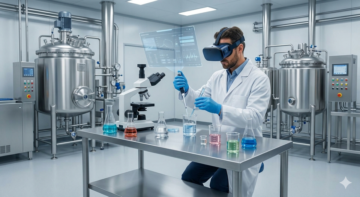 Simulatore per la formazione professionale in VR - Laboratorio Farmaceutico