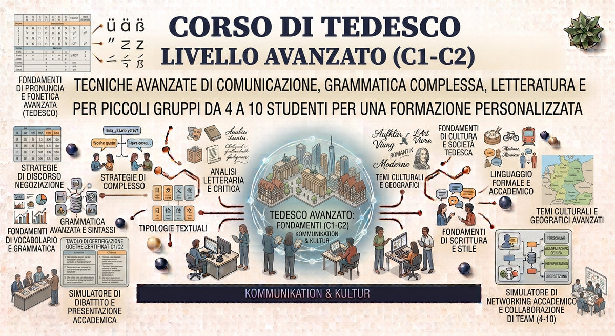 CORSO DI TEDESCO AVANZATO DA 4 A 10 STUDENTI