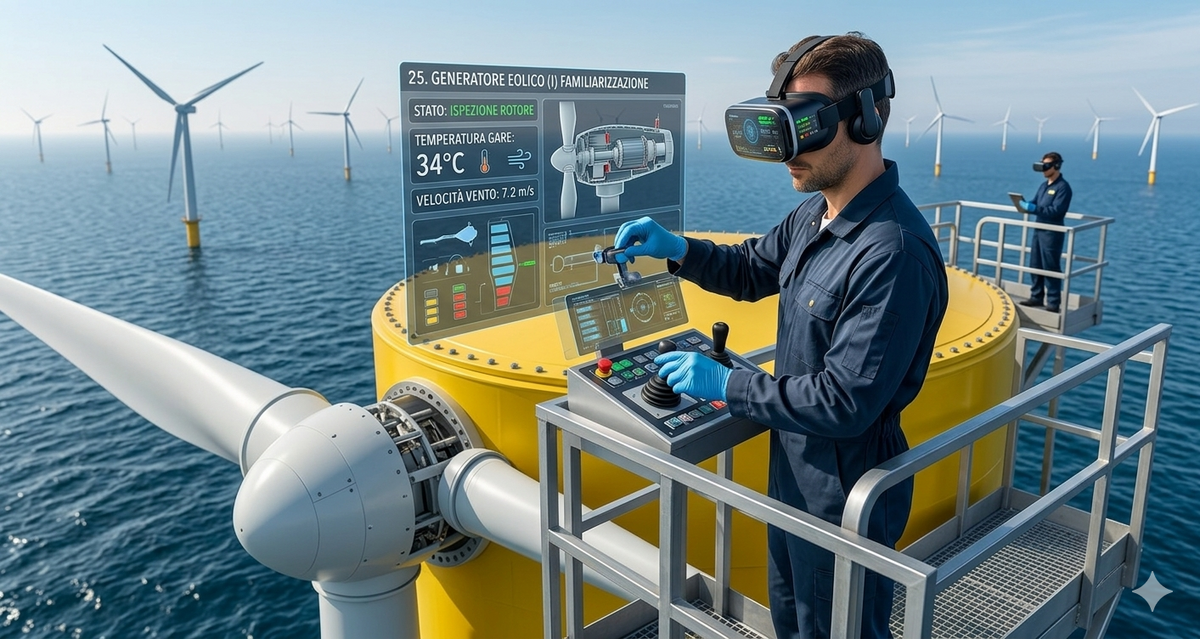 Simulatore per la formazione professionale in VR - Generatore Eolico: Familiarizzazione