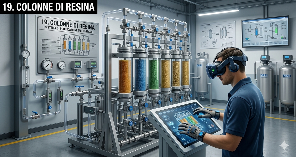 Simulatore per la formazione professionale in VR - Colonne di Resine e Scambio Ionico