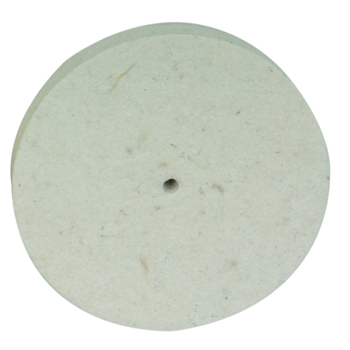 Ruota per lucidare in feltro (100 x 15 mm)