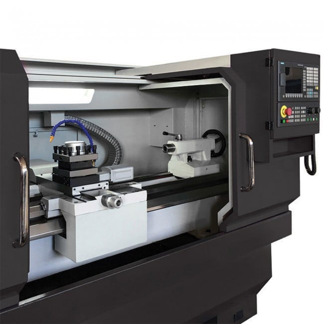 Tornio cnc ad autoapprendimento sogi m6c -1000 460x1000 mm - controllo numerico siemens 808d
