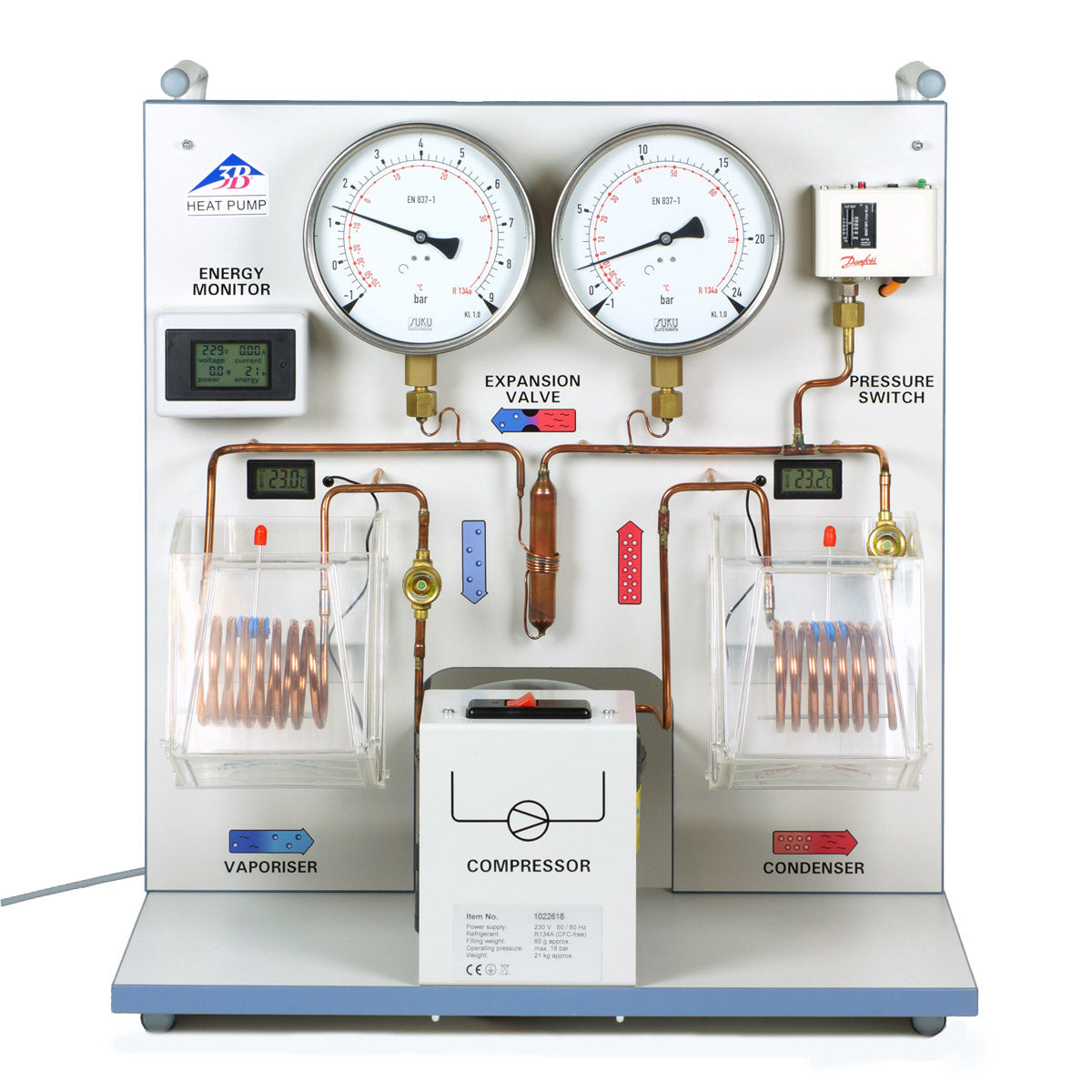 Pompa di calore Equipaggiamento – Sistema Sperimentale (3B Scientific)