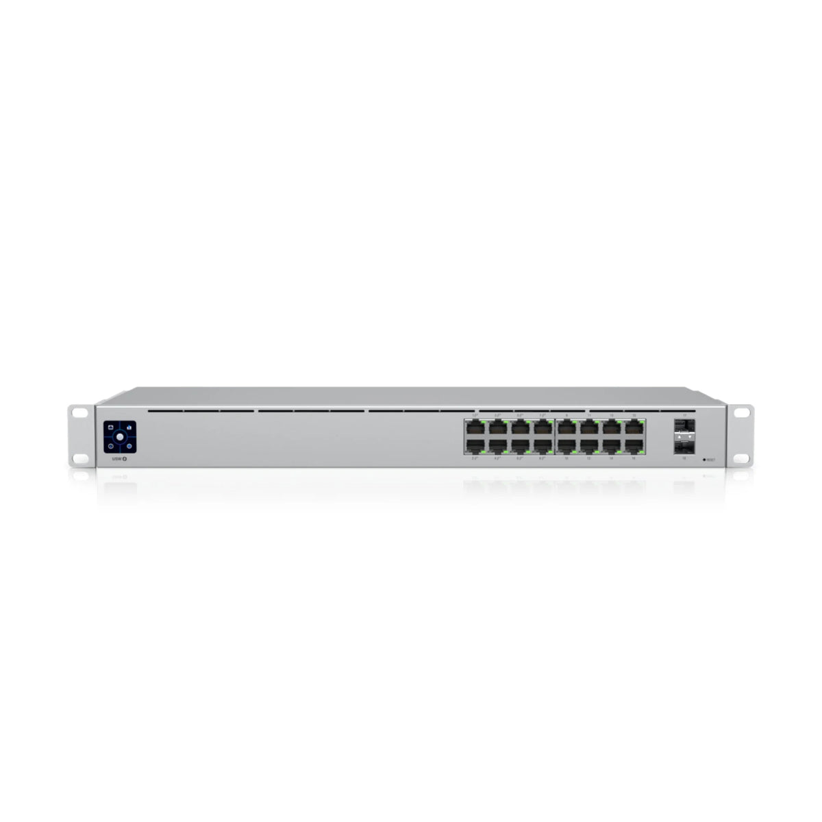 Ubiquiti USW-16-POE – Switch UniFi 16 Porte GbE con 8 PoE+, 2 SFP e Raffreddamento Senza Ventola
