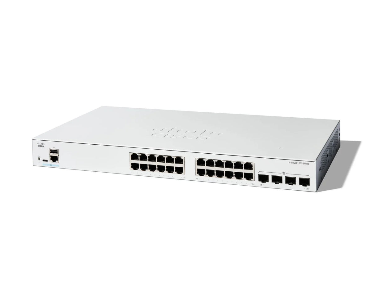 Cisco C1200-24T-4G – Switch Catalyst 1200 24 Porte GbE con 4 Uplink 1G SFP (Solo Dati)