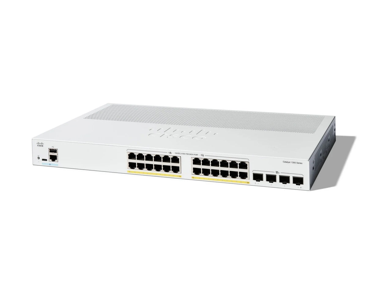 Cisco C1300-24P-4X – Switch Catalyst 1300 24 Porte GbE PoE+ con 4 Uplink 10G SFP+