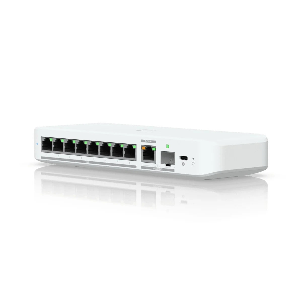 Ubiquiti USW-Flex-2.5G-8 – Switch UniFi Flex 2.5G con 8 Porte Ethernet 2.5G e Montaggio a Parete
