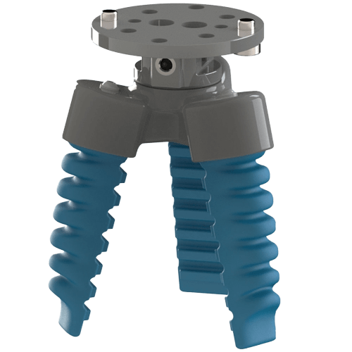 Three Finger Centric Softgripper w/ 15 Degree Cone Angle