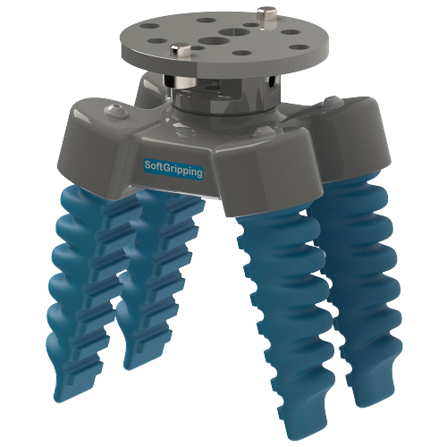 Four Finger Centric Softgripper w/ 15 Degree Cone Angle
