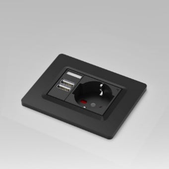 PRESA SU PIANO 220V + 2X USB