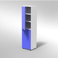 COLONNA 2 ANTE MEDIE 2 RIPIANI REG. PIEDI PLASTICA REGOLABILIFRONTALE COLORE BIANCO, STRUTTURA COLORE BIANCO, FONDO STANDARD COL.STRUTTURA, RIPIANI COLORE BIANCO, PIEDINO REGOLABILE