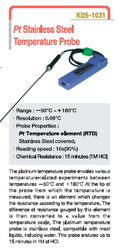Sonda di temperatura in acciaio inox PT.