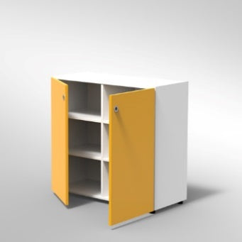 ARMADIO 2 ANTE 4 RIPIANI PIEDI PLASTICA REGOLABILIFRONTALE COLORE BIANCO, STRUTTURA COLORE BIANCO, FONDO STANDARD COL.STRUTTURA, RIPIANI COLORE BIANCO, PIEDINO REGOLABILE