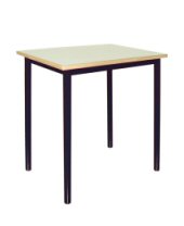 TAVOLO STRUTT.FISSA PIANO CONGL.SP.20 BORDO MASSELLOPIANO COLORE AVORIO, STRUTTURA METALLICA COLORE ALLUMINIO, GRADAZIONE 4 H.64CM, 4 PUNTI DI FISSAGGIO, CON GOMMINI STANDARD, TRAVERSE MM 40X20