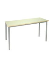 TAVOLO STRUTT.FISSA PIANO CONGL.SP.20 BORDO MASSELLOPIANO COLORE AVORIO, STRUTTURA METALLICA COLORE ALLUMINIO, GRADAZIONE 4 H.64CM, 4 PUNTI DI FISSAGGIO, CON GOMMINI STANDARD, TRAVERSE MM 40X20