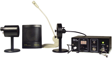 Set per trasmissione e ricezione di segnali laser.