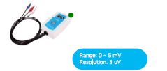 Elettrocardiografo wireless per misure fisiologiche.