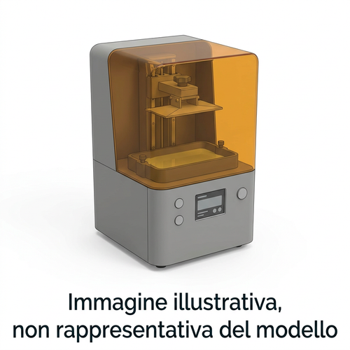 Illustrazione generica di una stampante a resina, non rappresentativa del modello 3DNA-F01