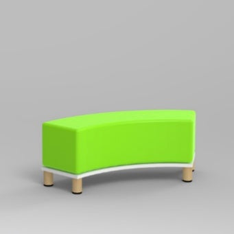COMPOSIZIONE PER MORBIDO ARCO CON PIEDI IN LEGNOCUSCINO COLORE VERDE MELA
