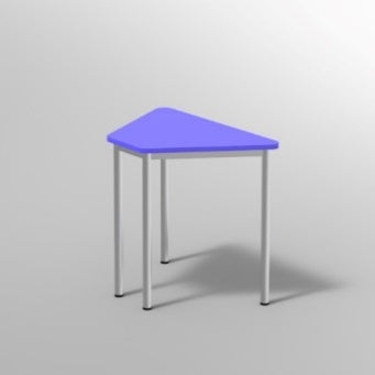 TRAPEZIO STRUTT.FISSA PIANO NOBILITATO SP.25PIANO COLORE BLU BALTICO, STRUTTURA METALLICA COLORE ALLUMINIO, RAGGIO PIANO 44MM, GRADAZIONE 6 H.76CM, 4 PUNTI DI FISSAGGIO, CON GOMMINI REGOLABILI, TRAVERSE MM 40X20