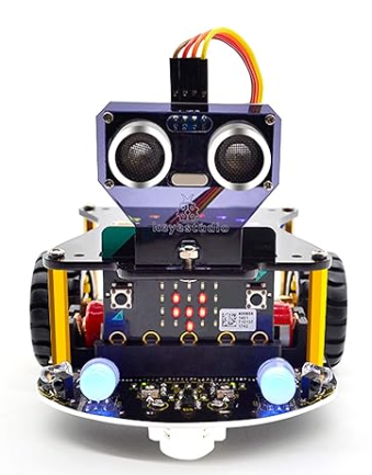 KEYESTUDIO BBC Micro:Bit Robot per Micotibt V2 V1 (Esclude Micro bit) Kit di programmazione elettronica per adolescenti e adulti, regalo STEM, PC barebone per adolescenti dai 14 anni in su 10PZ