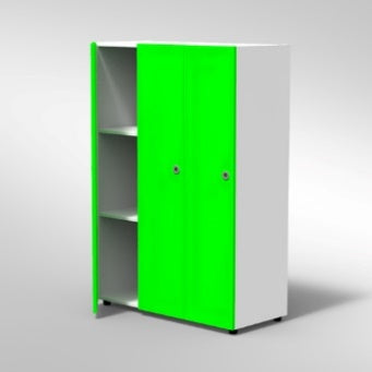 ARMADIO 3 ANTE 6 VANI PIEDI PLASTICA REGOLABILIFRONTALE COLORE BIANCO, STRUTTURA COLORE BIANCO, FONDO STANDARD COL.STRUTTURA, RIPIANI COLORE BIANCO, PIEDINO REGOLABILE