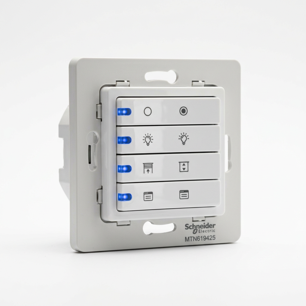 l'interruttore a bilanciere viene inserito sul modulo pulsante singolo. In KNX  .  Schneider Electric MTN619425 MTN619425 Accessorio PLC