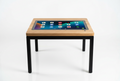 Tavolo interattivo 32" capacitivo con android integrato, piano in legno e struttura portante in ferro