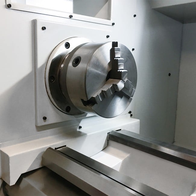 tornio cnc ad autoapprendimento 540 x 1000 sogi M7C-1000 - controllo numerico siemens 808d - pb 82 mm