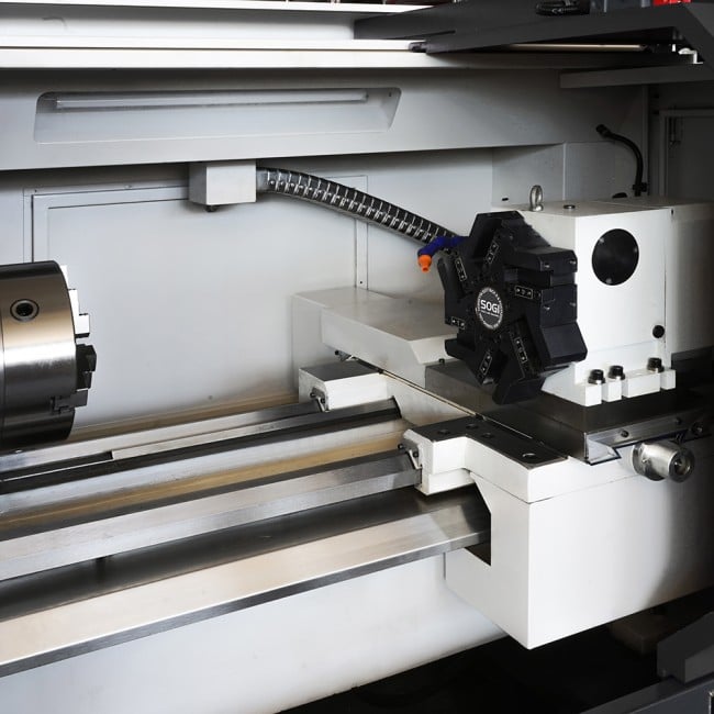 tornio cnc ad autoapprendimento sogi M6C-750 460x750 mm - controllo numerico siemens 808d