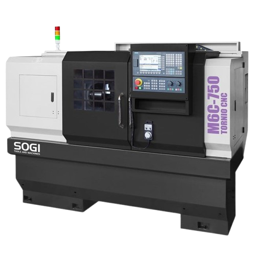 tornio cnc ad autoapprendimento sogi M6C-750 460x750 mm - controllo numerico siemens 808d